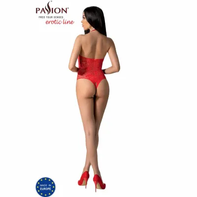 Bodystocking PASSION BS094, červený, univerzální velikost - obrázek 4