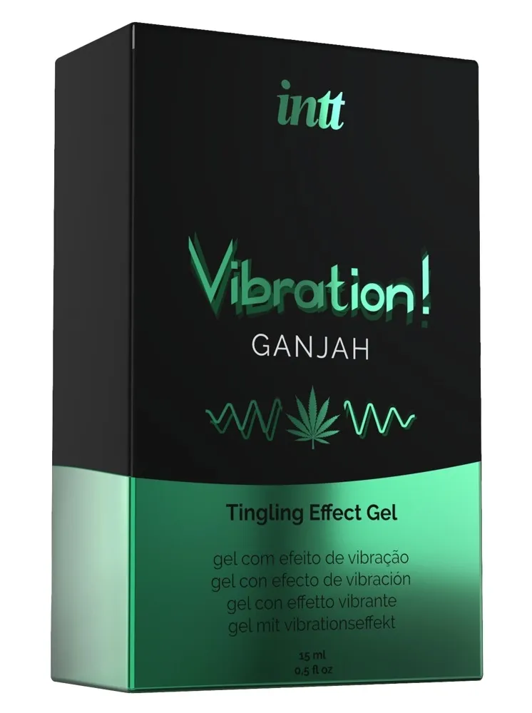 Vibrační stimulační gel INTT Vibration, konopí, 15 ml