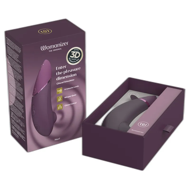 Tlakový stimulátor klitorisu Womanizer Next s Climax Control, tmavě fialový - obrázek 20