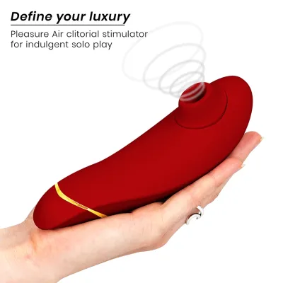 Tlakový stimulátor klitorisu Womanizer Premium 2, bordó, 14 úrovní - obrázek 3