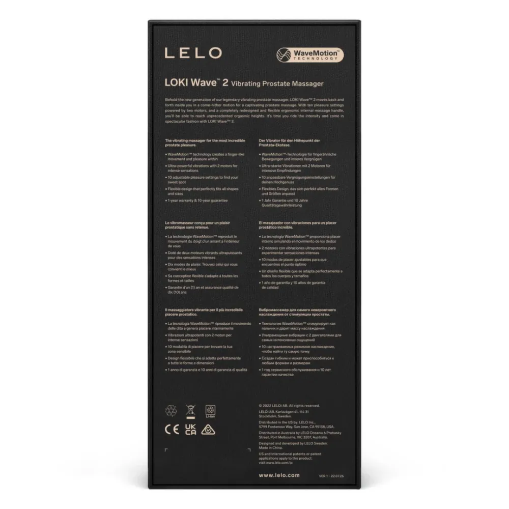 Stimulátor prostaty LELO Loki Wave 2, fialový - obrázek 5
