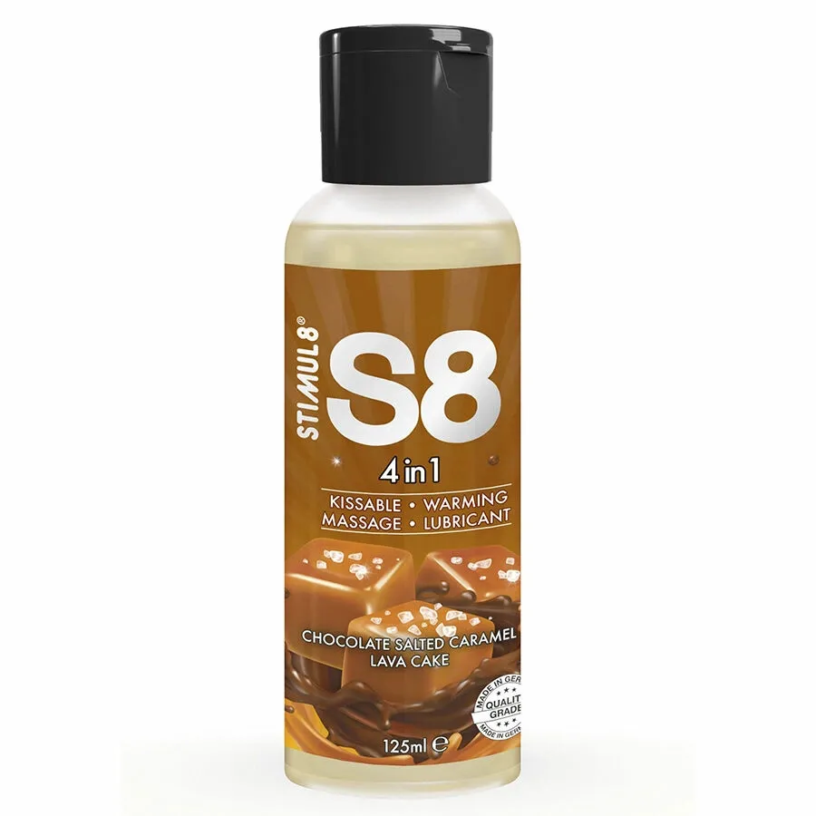 Lubrikační gel S8 4v1 Dessert s příchutí čokolády a slaného karamelu, 125 ml
