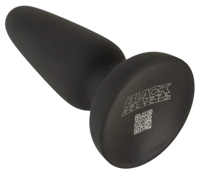 Anální kolík Black Velvets Silicone Plug S, malý, s přísavkou, černý, 10,5 cm - obrázek 4