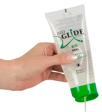 Anální lubrikační gel Just Glide Bio Anal na vodní bázi, veganský, 200 ml - obrázek 3