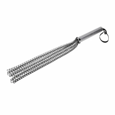 Řetězové důtky Sportsheets Edge Chain Flogger, kovové, černé, 54 cm - obrázek 3