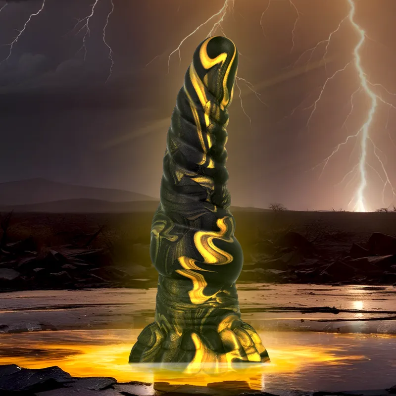 Silikonové dildo EPIC Furias inspirované řeckou mytologií, 17,6 cm, černé - obrázek 2