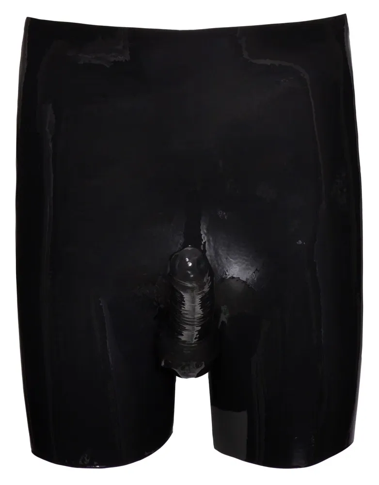 Pánské latexové slipy LateX s vnitřními návleky, černé, S - obrázek 8