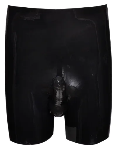 Pánské latexové slipy LateX s vnitřními návleky, černé, S - obrázek 8