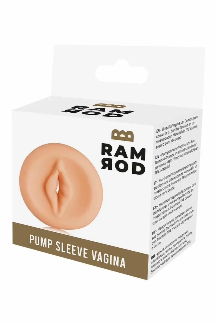 Umělá vagína do vakuové pumpy Dream Toys Ramrod, vložka z TPE, průhledná