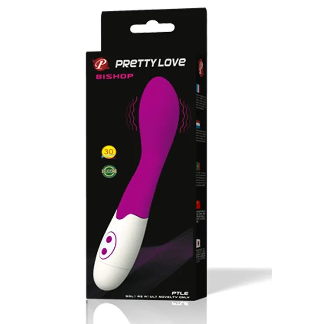 Vibrátor Pretty Love Flirtation Bishop, lila a bílý, 18 cm - obrázek 9