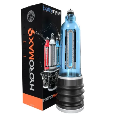 Vodní vakuová pumpa na penis Bathmate Hydromax9, modrá, 27,9 cm - obrázek 3