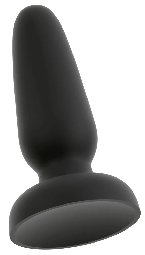 Anální kolík Black Velvets Silicone Plug S, malý, s přísavkou, černý, 10,5 cm - obrázek 3