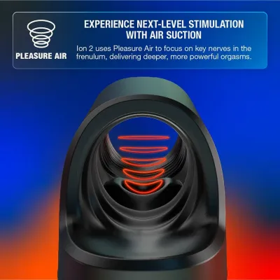 Masturbátor s pulzními tlakovými vlnami Arcwave Ion 2, černý - obrázek 4