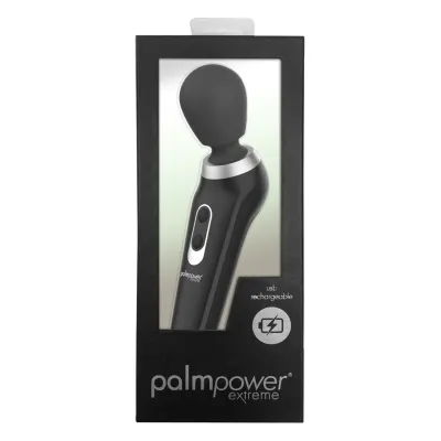 Masážní hlavice PalmPower Extreme Wand Massager, nabíjecí, silikon, černá - obrázek 2