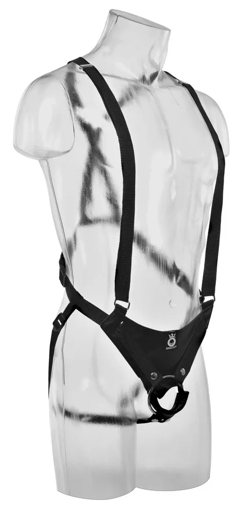 Dutý strap-on Pipedream King Cock s nastavitelným postrojem, 28 cm - obrázek 3