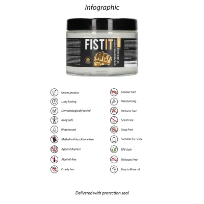 Lubrikační gel na fisting Fist It na vodní bázi s pumpičkou, 500 ml - obrázek 6