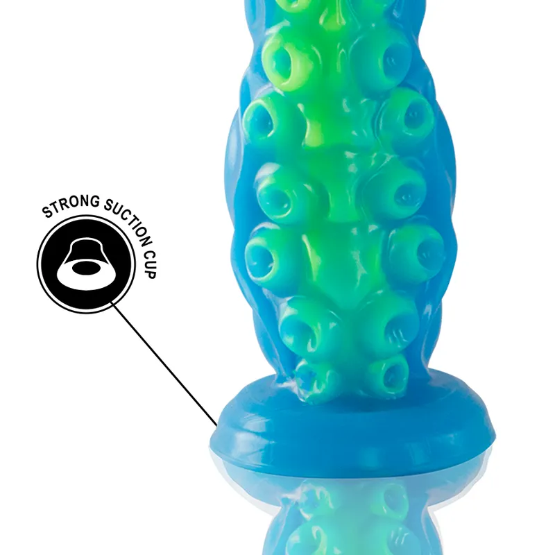 Silikonové dildo chapadlo EPIC Scylla, fluorescenční, malé, 25 cm - obrázek 8