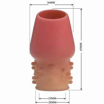 Návlek na penis Pretty Love Matias, tělově růžový - obrázek 7