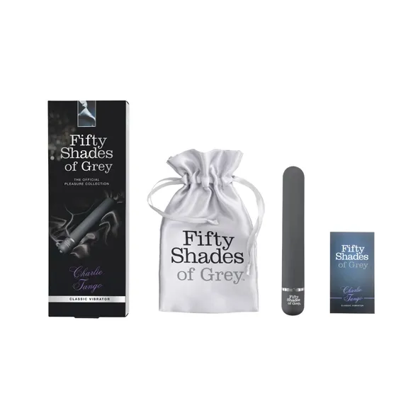 Klasický vibrátor Fifty Shades of Grey Charlie Tango, černý, 18,4 cm - obrázek 3