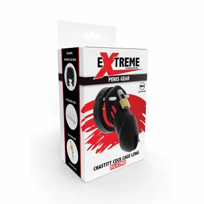 Silikonová klec cudnosti Hidden Desire Extreme, velikost L, černá - obrázek 5