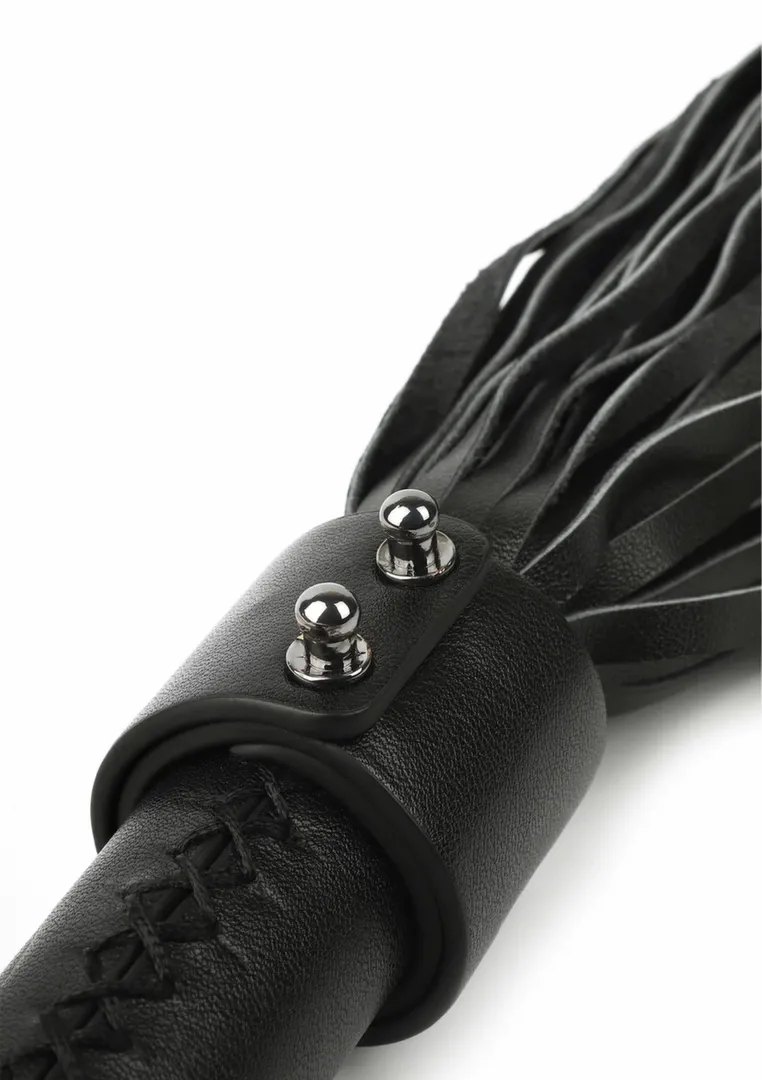 Kožený bič Hidden Desire Genuine Leather Whip, 55 cm, černý - obrázek 5