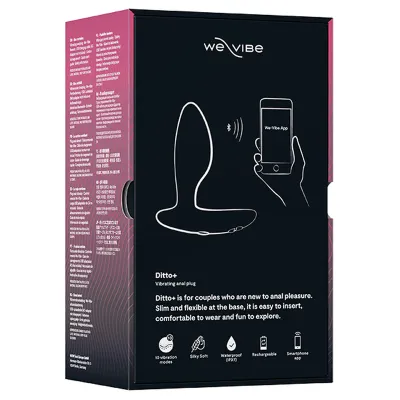 Vibrační anální kolík We-Vibe Ditto+, černý - obrázek 12