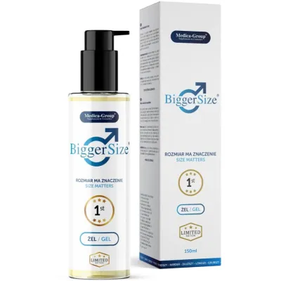 Gel na penis Medica-Group BiggerSize 2v1 s rostlinnými extrakty, 150 ml - obrázek 3