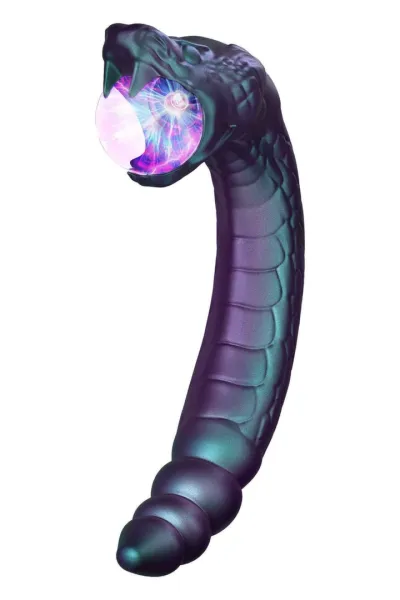 Vibrátor Temptasia Rattle Snake se svítící plazmovou koulí, ohebný, 35 cm - obrázek 4