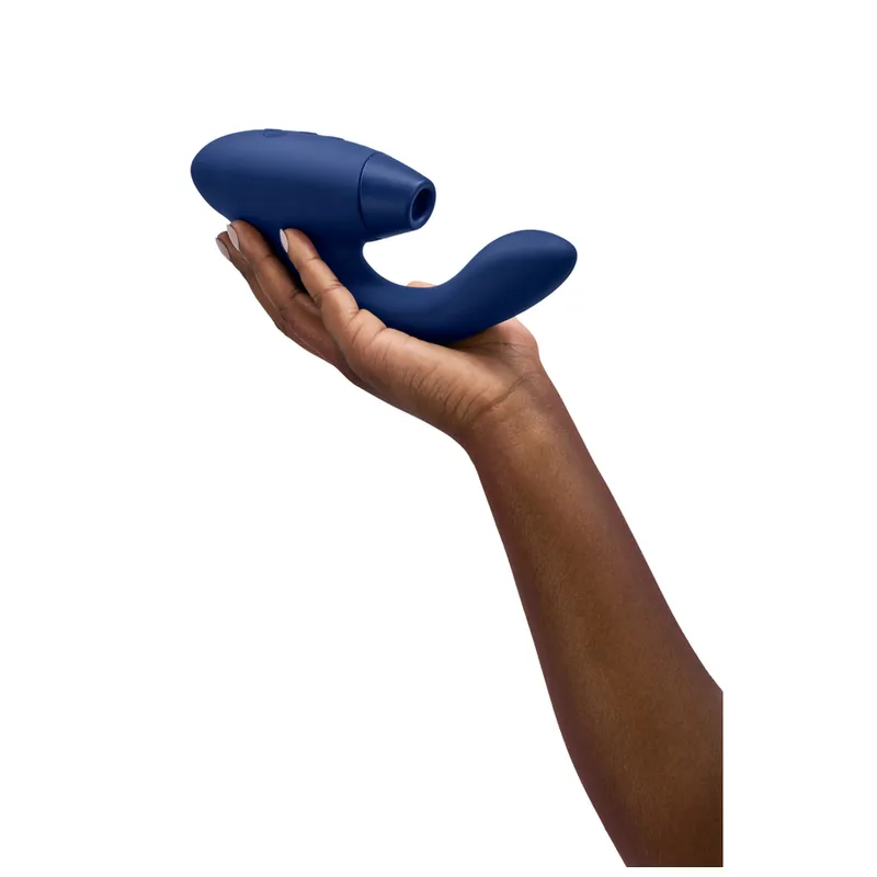 Rabbit vibrátor s tlakovým stimulátorem klitorisu Womanizer Duo 2, modrý - obrázek 9