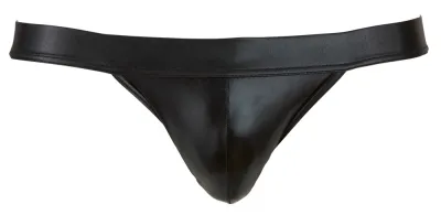 Pánský jockstrap NEK z lesklého materiálu, černý, M - obrázek 5