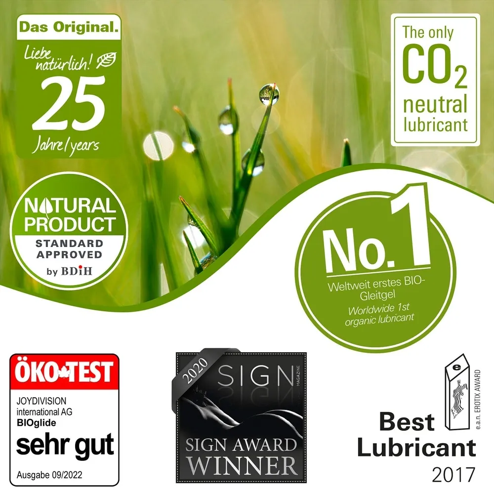 Bio lubrikační gel Joydivision BIOglide Natural, 150 ml - obrázek 2