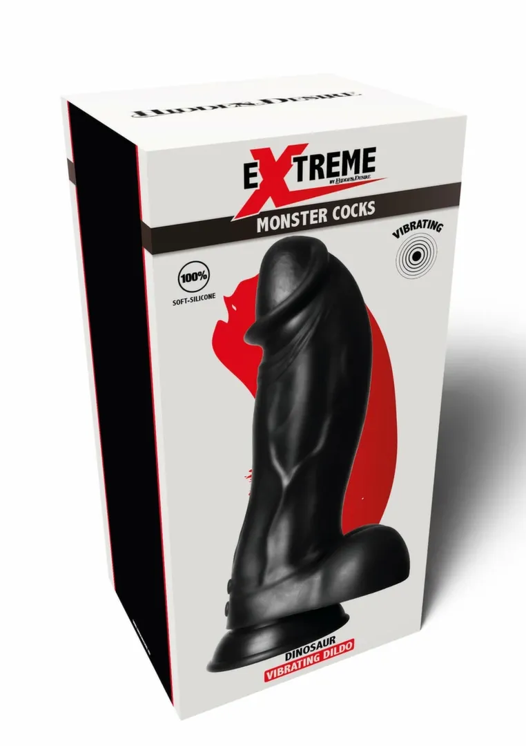 Vibrační dildo s přísavkou Hidden Desire Dinosaur Monster, silikon, velké - obrázek 3