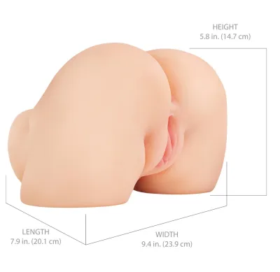 Vibrační masturbátor PDX Elite Shake That Ass, realistická vagína a anus - obrázek 6