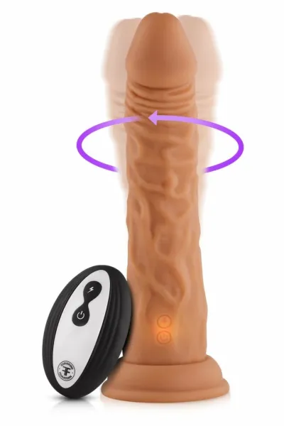 Realistický rotační vibrátor FemmeFunn Turbo Shaft s přísavkou, tělový, 21,6 cm - obrázek 2