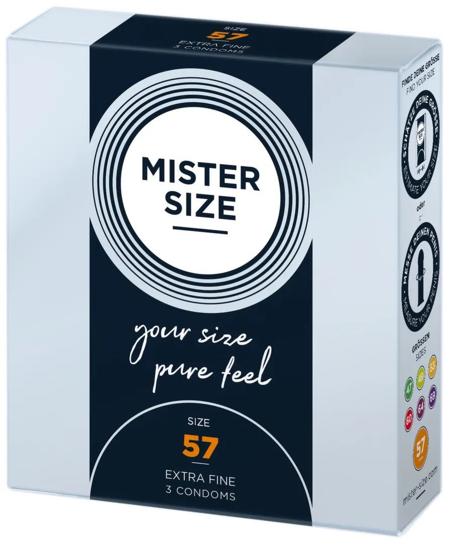 Kondomy Mister Size 57 mm, velikost L, 3 ks - obrázek 3
