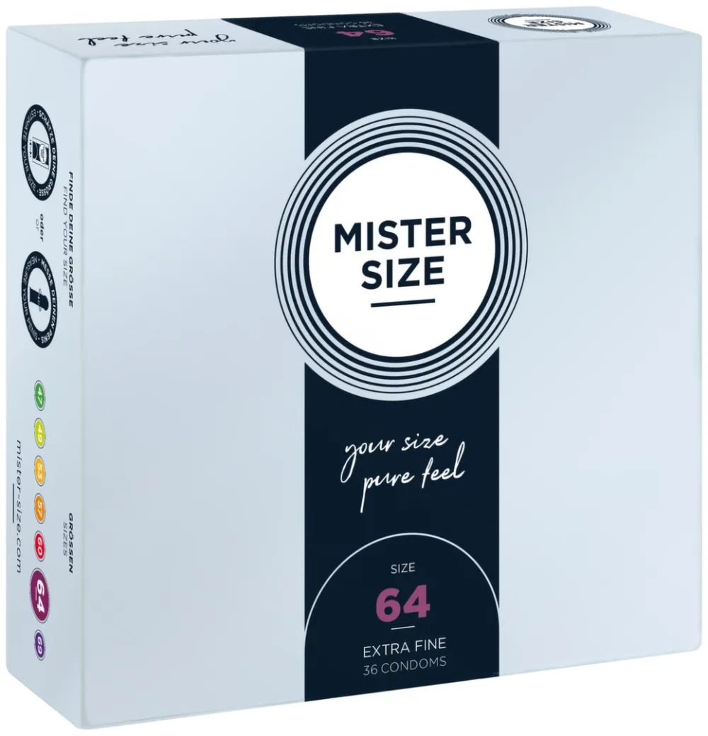 Kondomy Mister Size 64 mm, velikost XXL, 36 ks