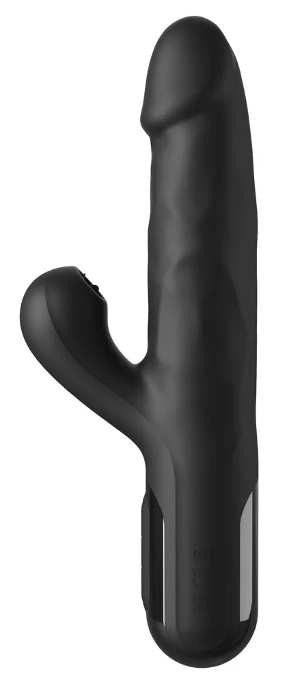 Přirážecí rabbit vibrátor Fetish Fantasy Series Sonix, silikonový, černý, 23 cm - obrázek 4