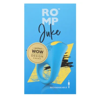 Vibrační erekční kroužek ROMP Juke se stimulací klitorisu, modrý - obrázek 10