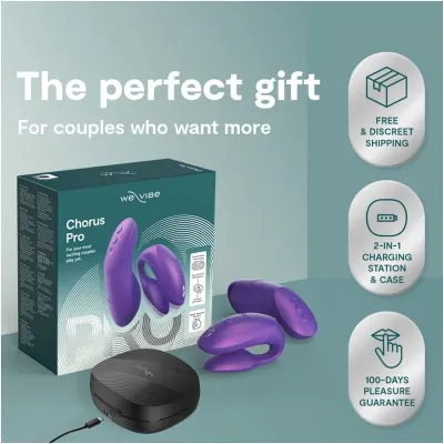 Prémiový vibrátor pro páry We-Vibe Chorus Pro s ovladačem, fialový - obrázek 11