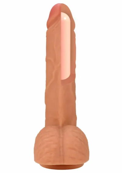 Realistické dildo INFERNO by HIDDEN DESIRE z tekutého silikonu, 23 cm - obrázek 4