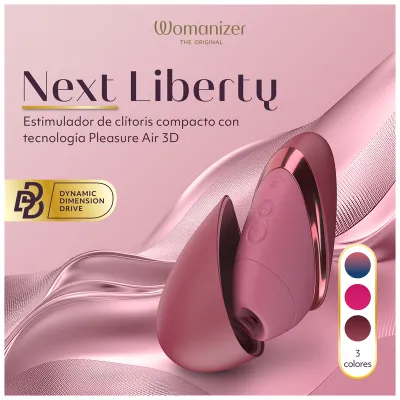 Tlakový stimulátor klitorisu Womanizer Next Liberty, bordó - obrázek 7
