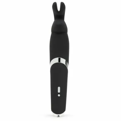 Masážní hlavice Happy Rabbit Wand, silikonová, 10 režimů, voděodolná, černá - obrázek 3