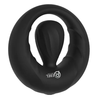 Vibrační erekční kroužek Rebel Cock Ring Vibrating St, silikon, 10 režimů, černý - obrázek 2