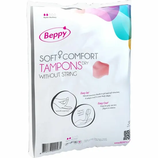 Tampony bez šňůrky Beppy Soft Comfort Dry, 30 ks