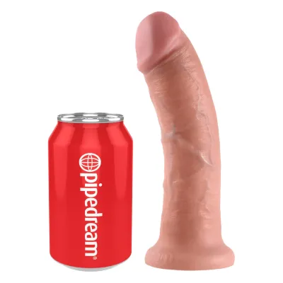 Realistické dildo King Cock s přísavkou, 20,3 cm, tělové - obrázek 5
