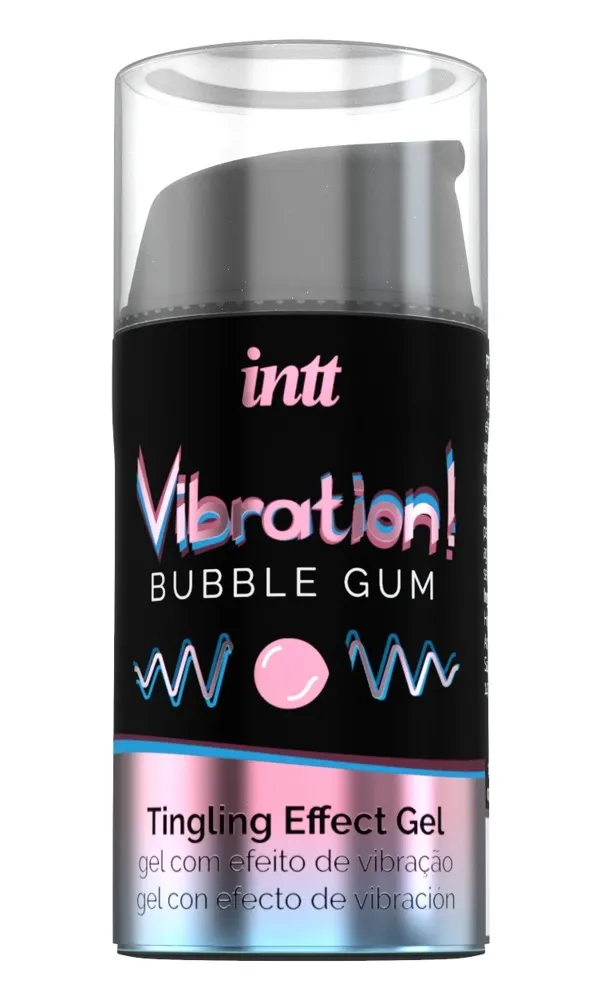Vibrační stimulační gel INTT Vibration, žvýkačka, 15 ml - obrázek 2