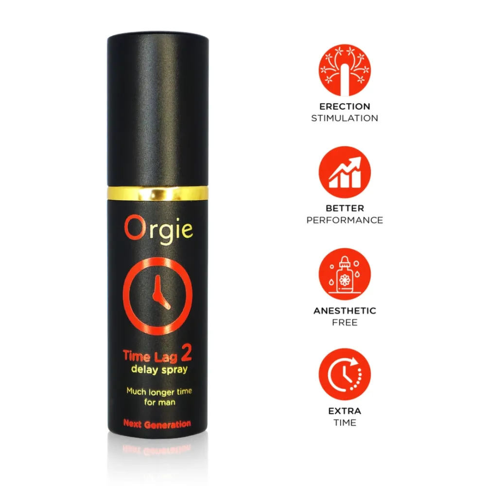 Sprej na oddálení ejakulace Orgie Time Lag 2, bez anestetik, 10 ml - obrázek 2
