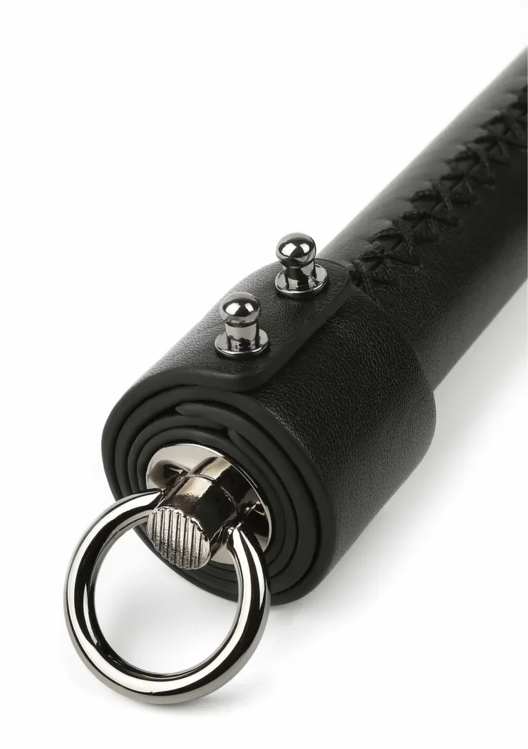 Kožený bič Hidden Desire Genuine Leather Whip, 55 cm, černý - obrázek 4