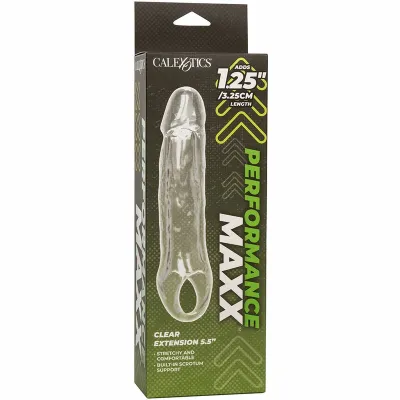 Návlek na penis CalExotics Performance Maxx Clear Extension 5.5", průhledný - obrázek 9