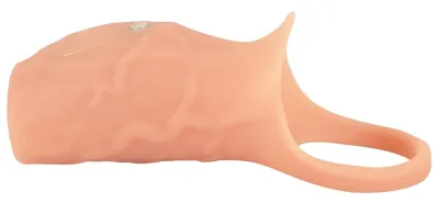 Vibrační návlek na penis Realistixxx Real Sleeve Open, otevřený, silikonový, 14 cm - obrázek 3